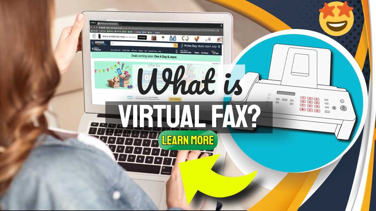 Featured image text: "What is virtual fax?".