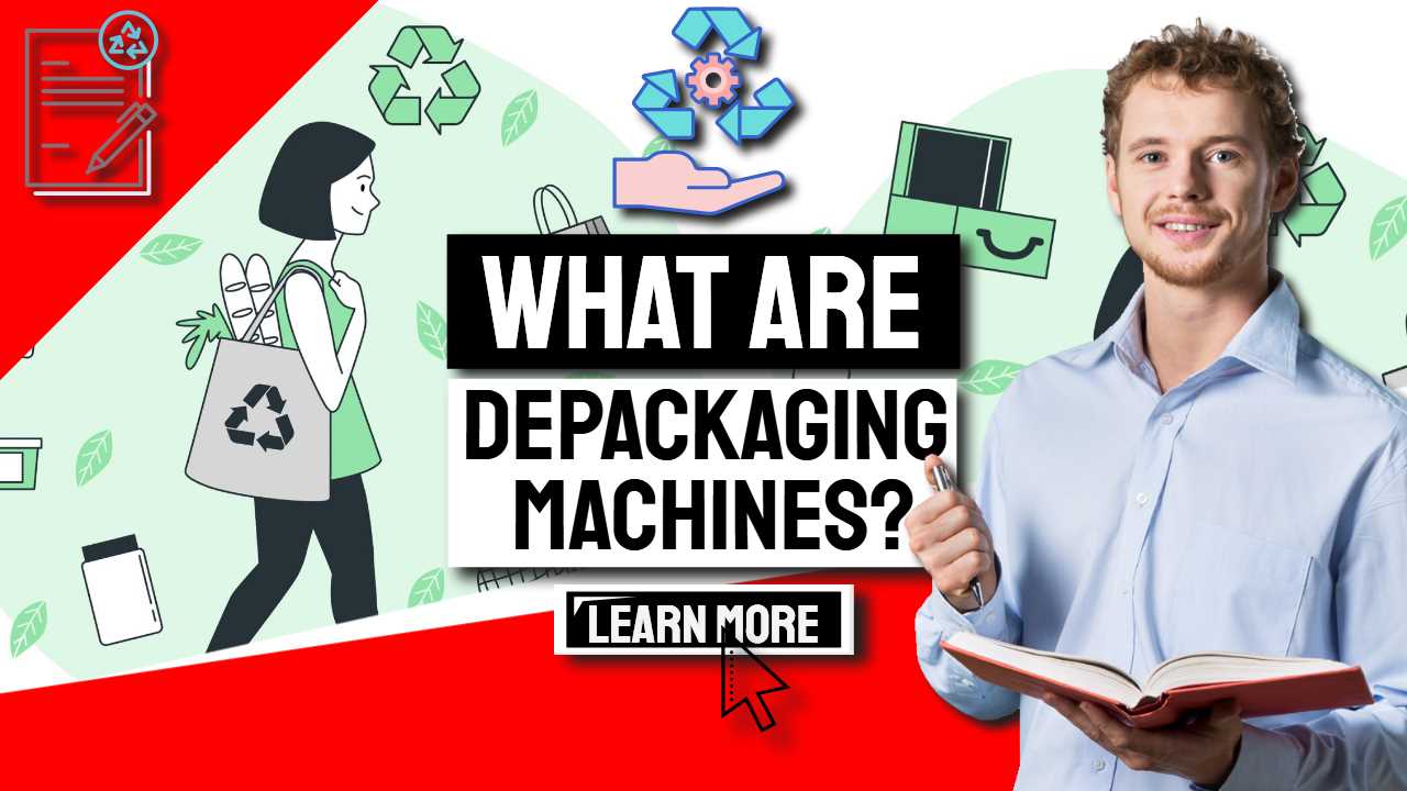 Image text says: "What are depackaging machines".