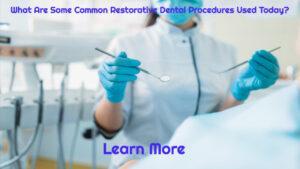 female restorative dentist examinig patient