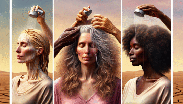 A person adjusting their hair washing frequency based on their hair type and climate, showcasing healthy, nourished hair.