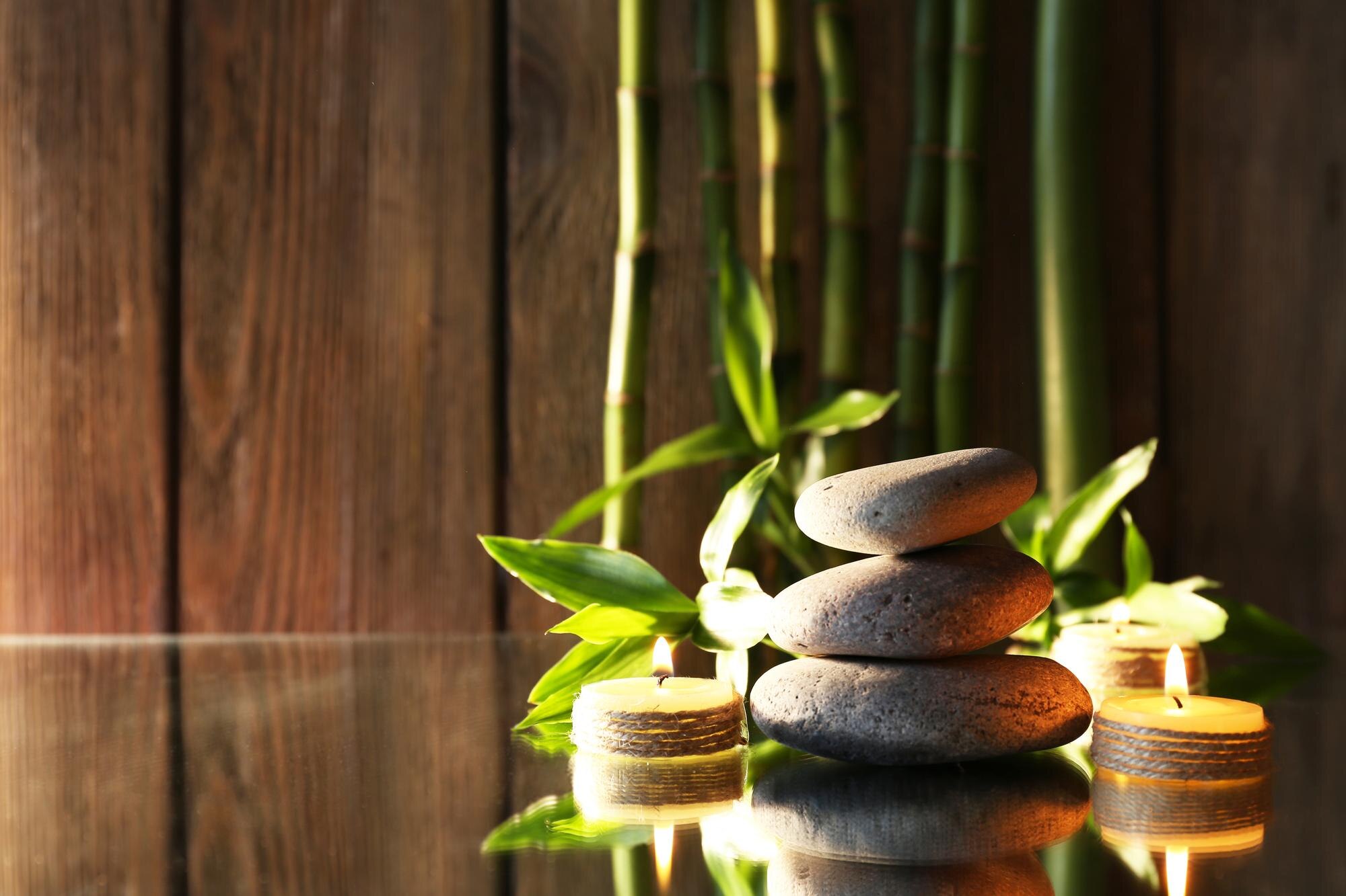 Relaxing spa environment