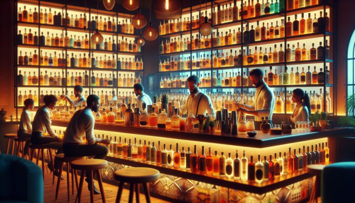 A lively tequila bar featuring extensive premium and artisan selections, knowledgeable staff, and inviting atmosphere.